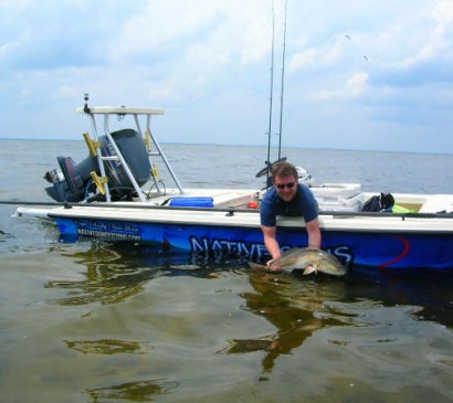 Capt Rocky boat pic Mosquito Lagoon