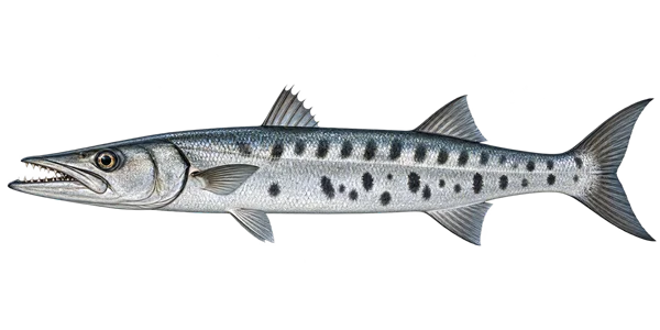 Illustration of a great barracuda