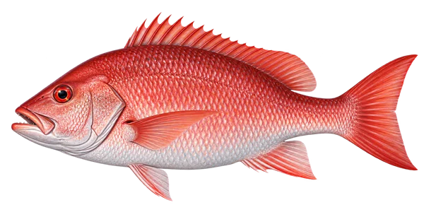 Illustration of a red snapper