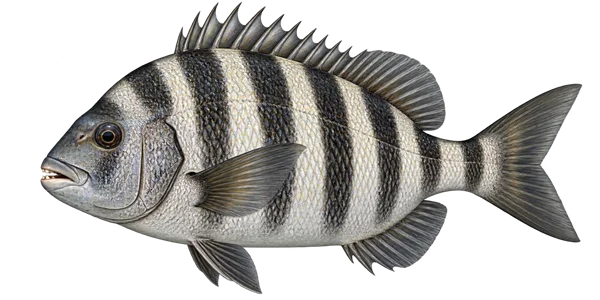 Illustration of a sheepshead