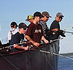 Drift boat fishing